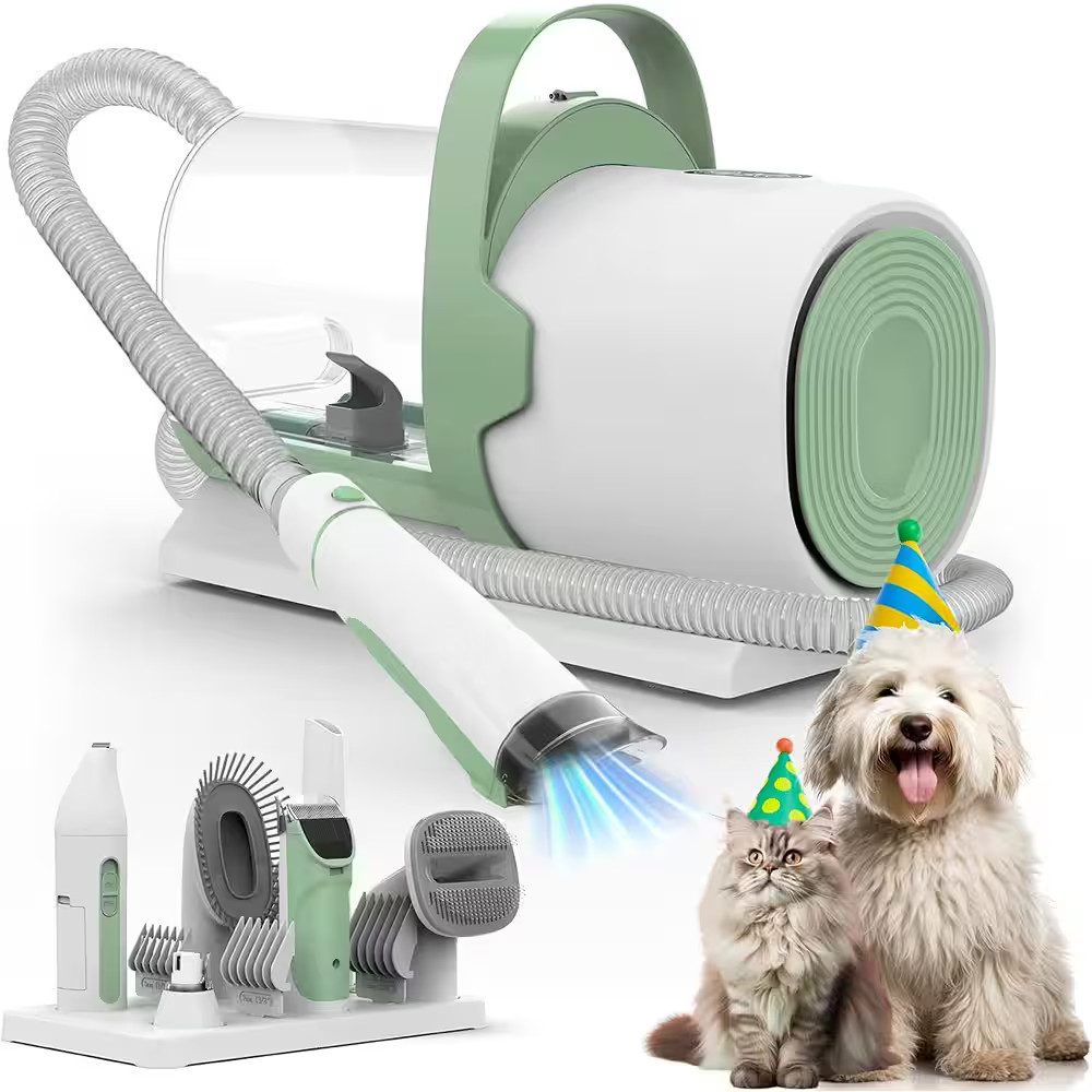 THIRSTY TURTLE - Dog Grooming Vacuum Kit | Pet Clippers, Nail Trimmer & Grinder | 7 Grooming Tools with 2.5L Dust Cup | 11,000Pa Dog Hair | Best Buy U.S.