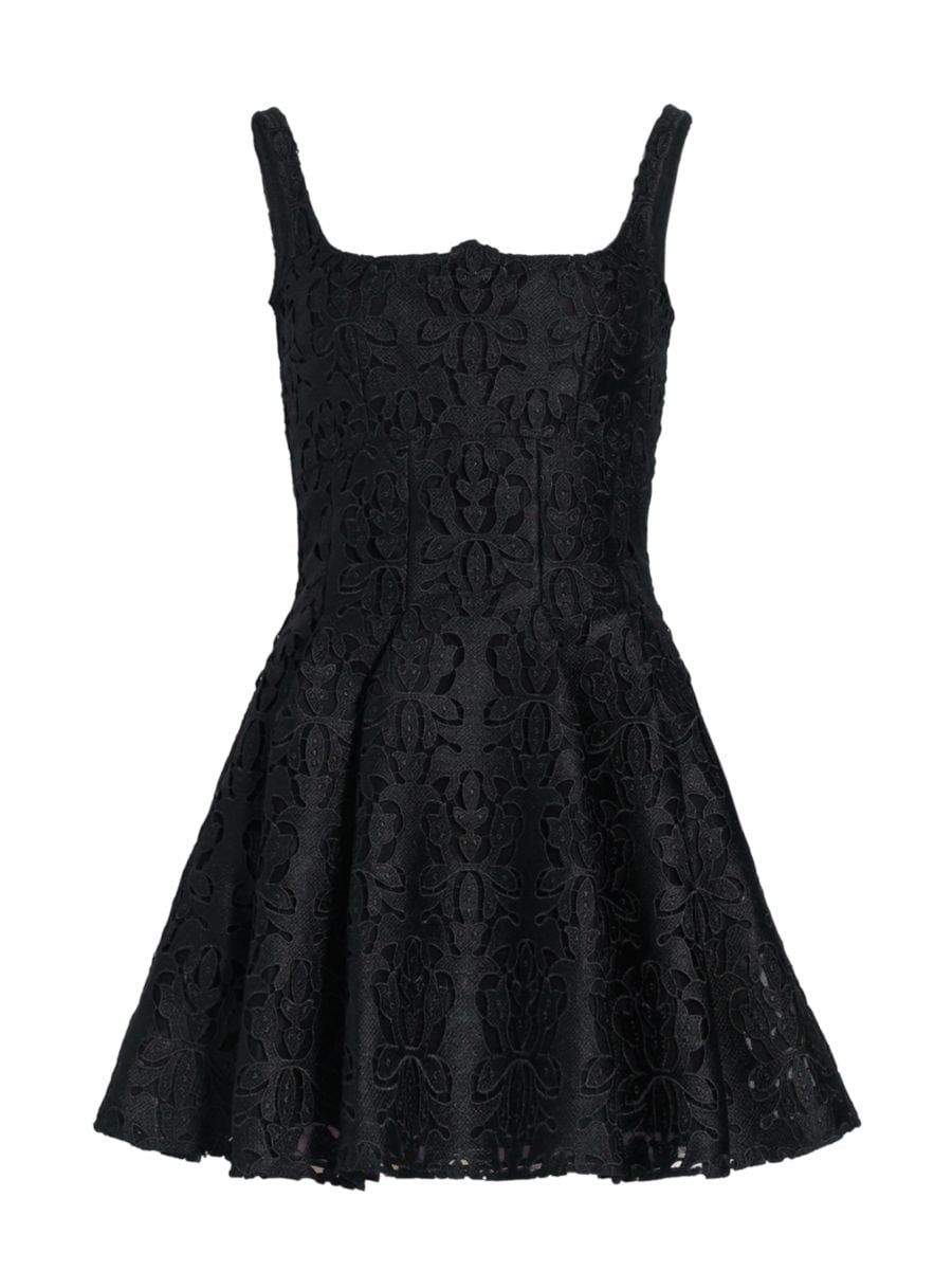 Paisley Fit & Flared Lace Minidress | Saks Fifth Avenue
