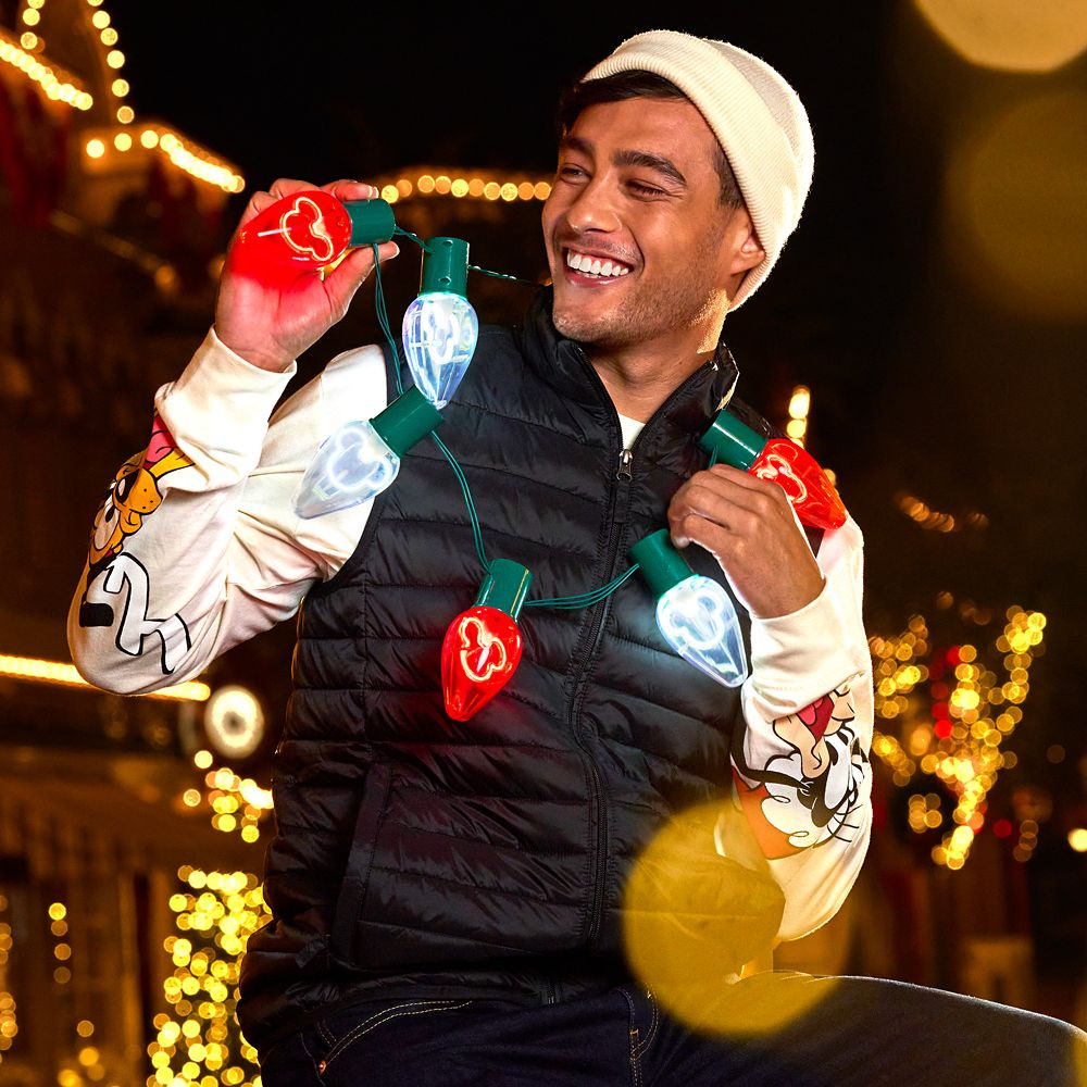 Mickey Mouse Icon Light-Up Holiday Glow Necklace | Disney Store