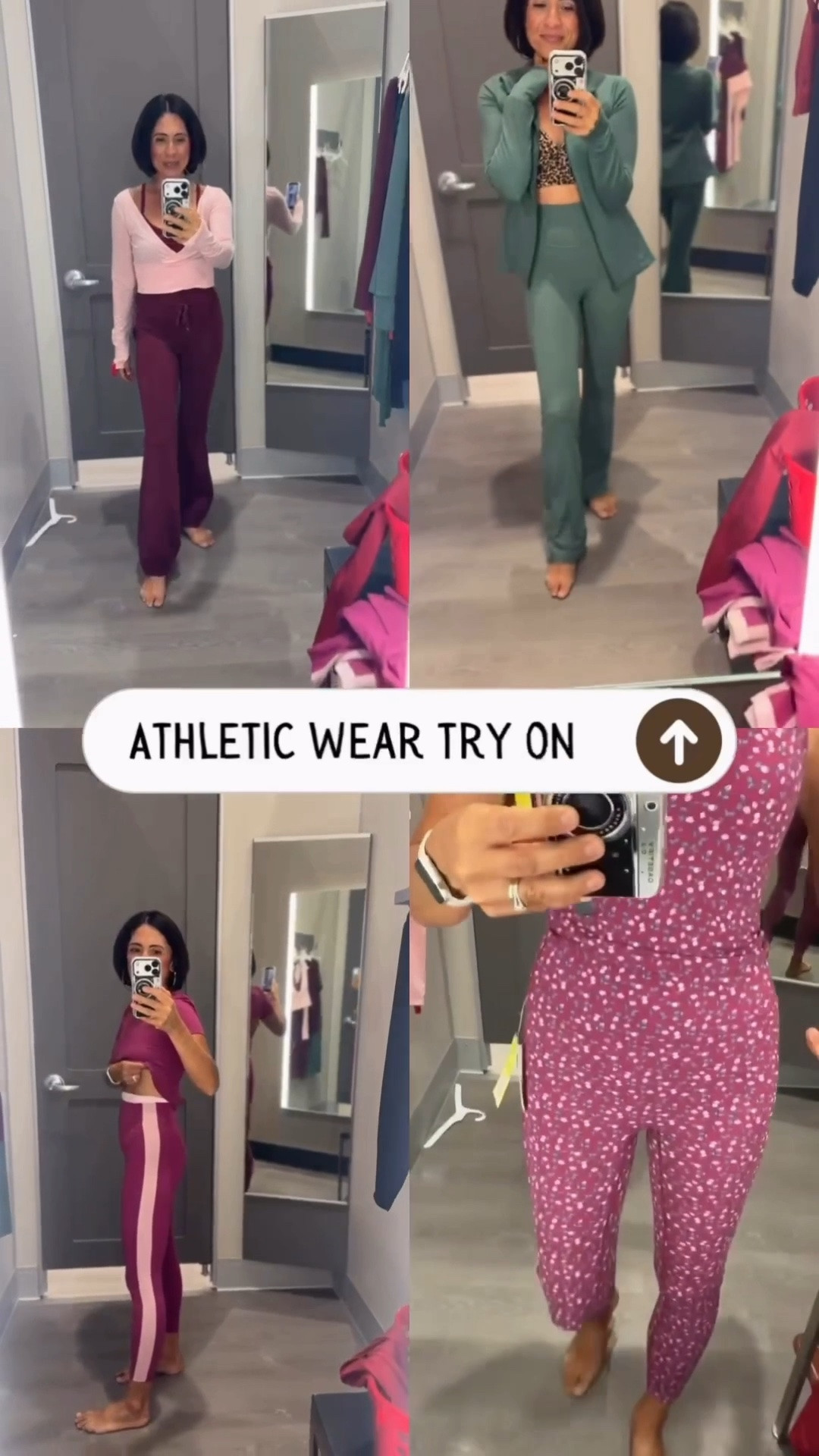 @Target athletic wear try-on with fall workout outfit ideas, matching sets, flare leggings, sports bras, lightweight jackets and a few fun ways to mix and match your activewear.
I found burgundy, red, leopard print and sage green pieces, plus a ballerina-inspired look that I'm really loving. I'm linking all of my favorites from this Target try-on and yes, I included the outfit that was a definite NO.

#LTKootd #LTKActive #LTKOver40
