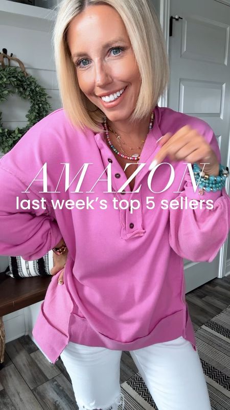 I’m so excited I can now share my @amazon top sellers!!!  These are my top 5 from last week!!!! 
Levi jeans, trouser cargo pants, henley top, 2-piece ribbed set, and seamless bras!!!!!
Everything is TTS - jeans size 27, trousers small, henley top small (runs big), 2-piece set small.



#LTKsalealert #LTKfindsunder50 #LTKstyletip