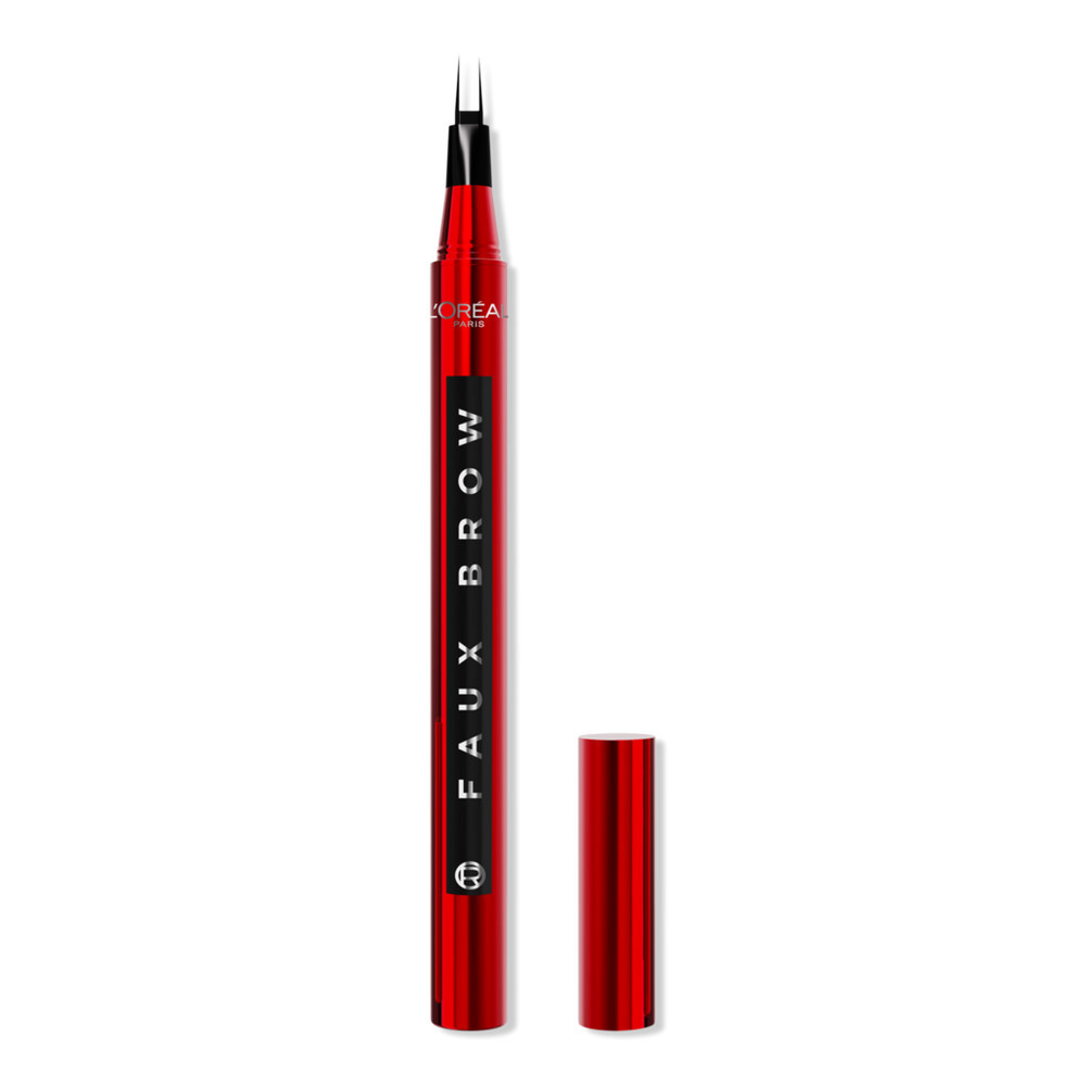 L'Oreal Faux Brow Ultra Fine Double-Brush Tip Brow Filling Pen - Soft Black | Ulta