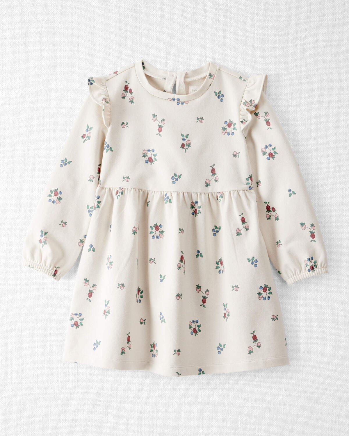 Toddler Girl Organic Cotton French Terry Dress in Berry Blossom PrintWrite a review | Carter's Inc