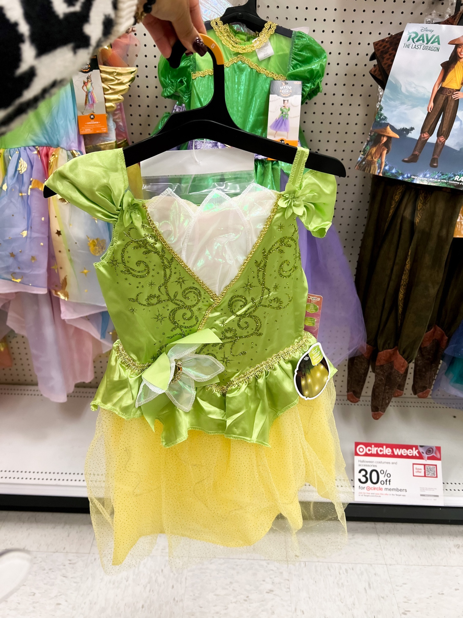 open lace back dress Where's My Prince Princess Costume - Green / X-Large | Adult main image 1