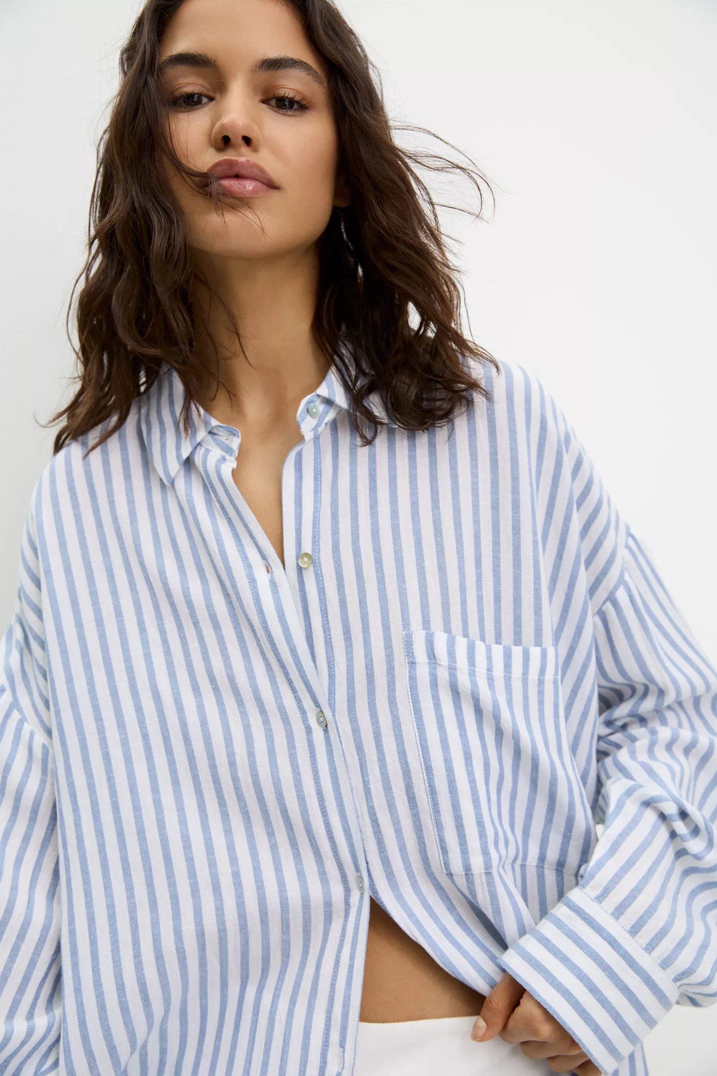 Rustic oversize shirt | PULL and BEAR UK