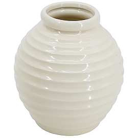Seaford 17" High Gloss White Medium Porcelain Ginger Jar - #825A5 | Lamps Plus | Lamps Plus