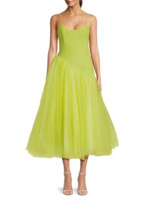 Zac Posen Tulle Maxi Dress on SALE | Saks OFF 5TH | Saks Fifth Avenue OFF 5TH