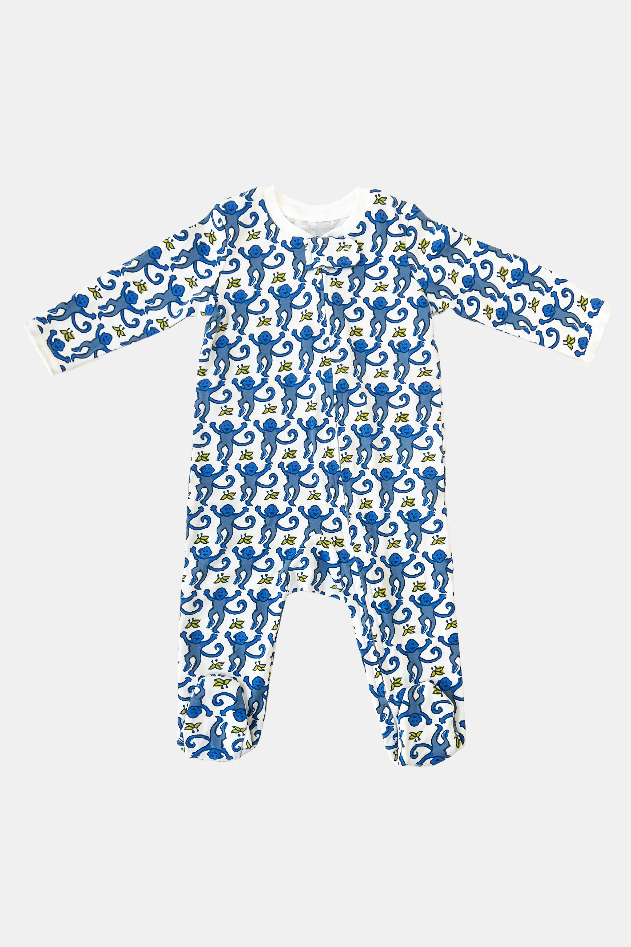 Infant Monkey Zipper Footie | Roller Rabbit | Roller Rabbit