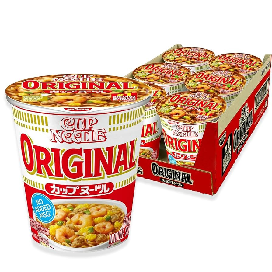 Nissin Cup Noodle Ramen Noodle Soup, Original, 2.4 Ounce (Pack of 6) | Amazon (US)