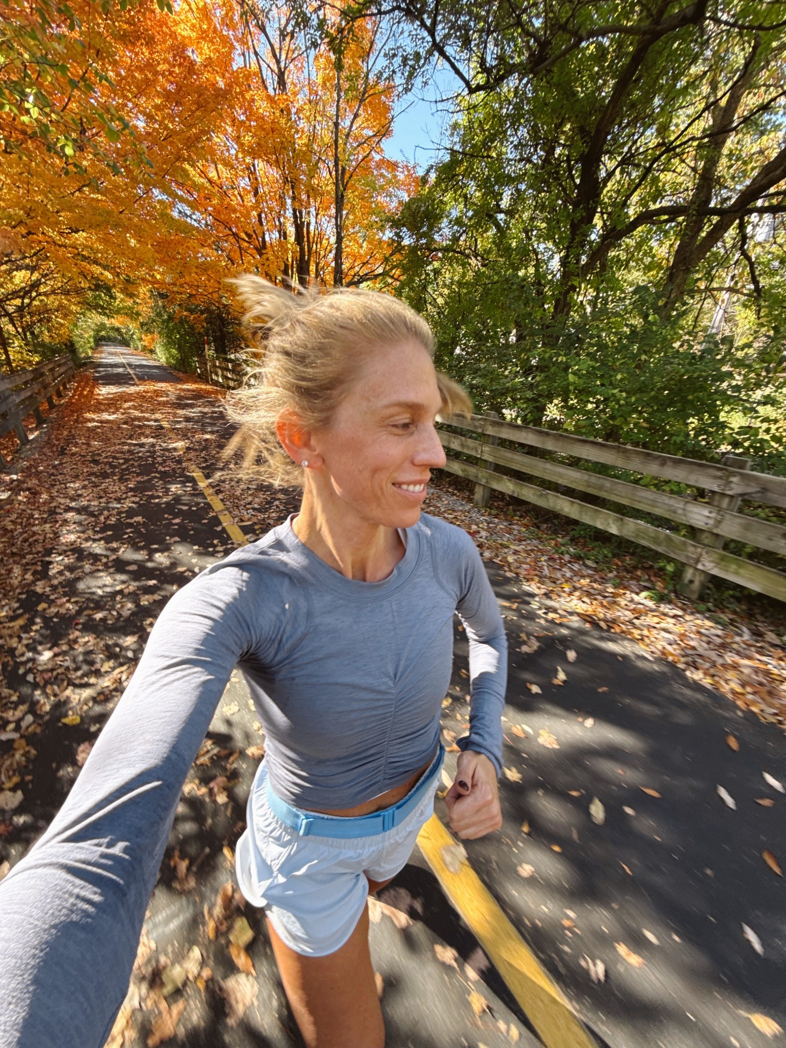 Running outfit today 
Size medium in this top (shade gunmetal) and shorts. Run tts




Fp movement, Athleta, running gear, running outfit, Hoka 

#LTKActive
