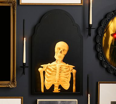 Mr. Bones Hologram Mirror | Pottery Barn (US)