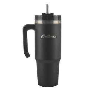 30 oz. Double-Walled Insulated Black Stainless-Steel Tumbler | The Home Depot