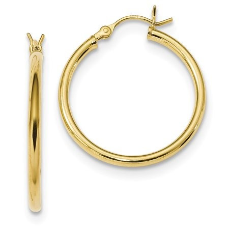 White Sterling Silver Earring Hoop Women S 26.5 mm 24.7 | Walmart (US)
