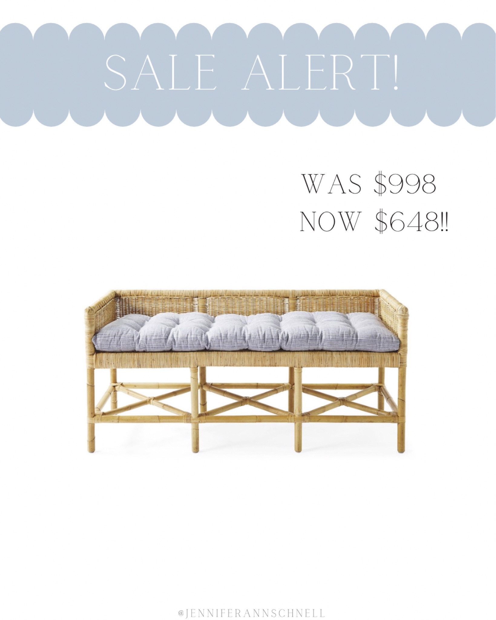 The Serena & Lily Shore bench is currently 35% off and the cushion is 43% off!!

Woven bench, rattan bench, seersucker cushion, foyer decor, mud room decor, entryway decor, coastal decor, beach house decor, beach decor, beach style, coastal home decor, coastal decorating, coastal interiors, coastal house decor, beach style, neutral home decor, modern traditional

#LTKhome #LTKFind #LTKsalealert
