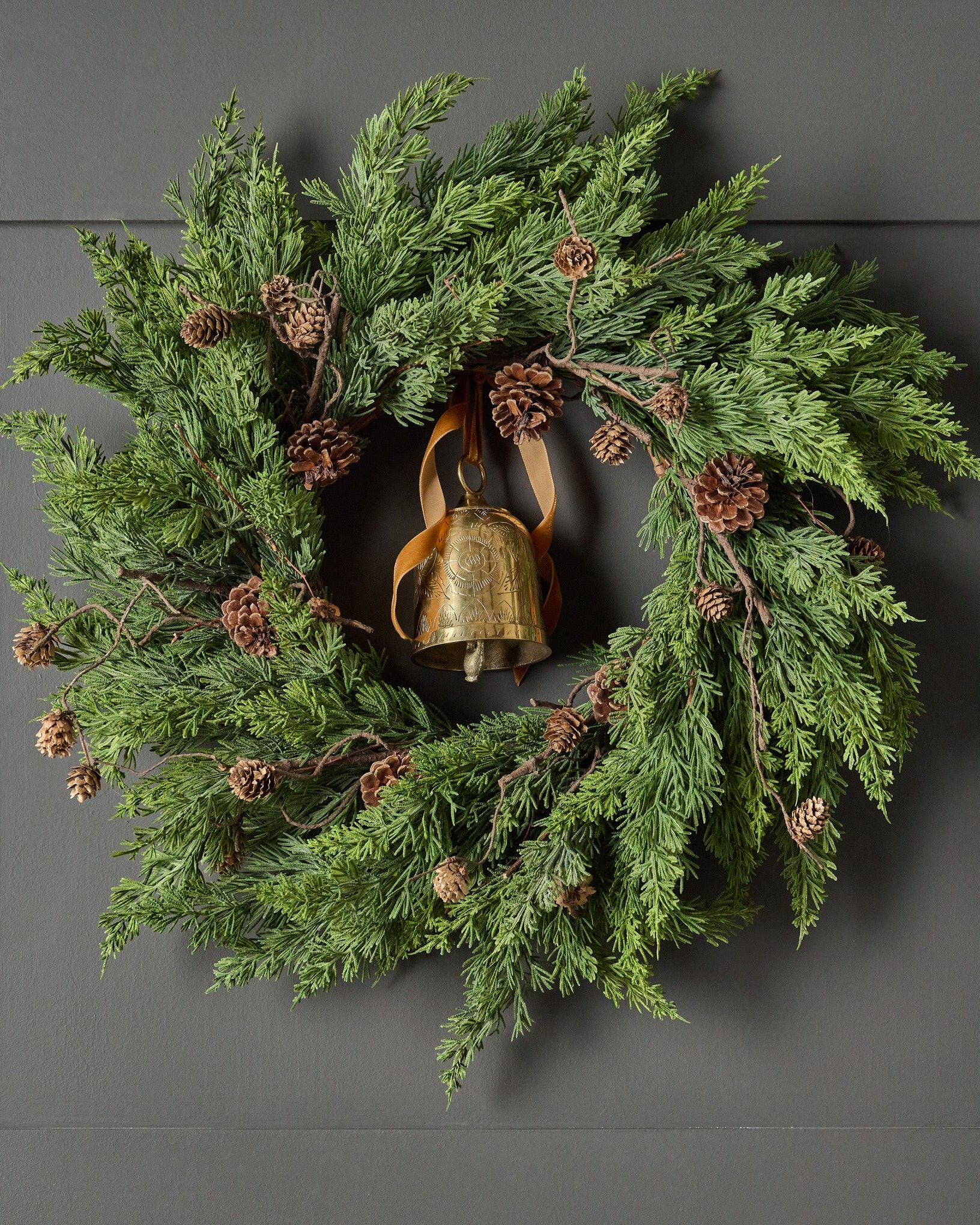 Real Touch Maeve Pine Wreath | Magnolia