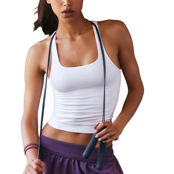 Women's FP Movement Go To Smooth Square Neck Tank Top M/L White | Scheels Sports