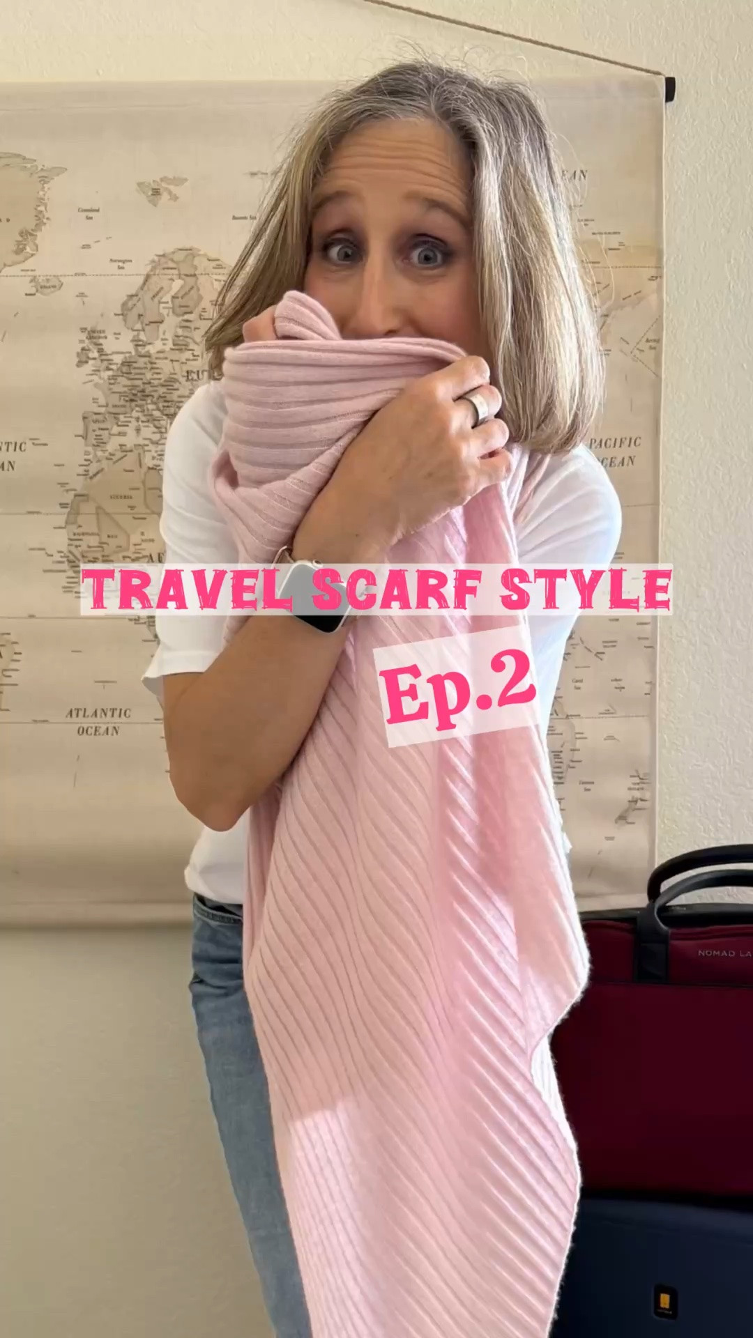Travel scarf style idea