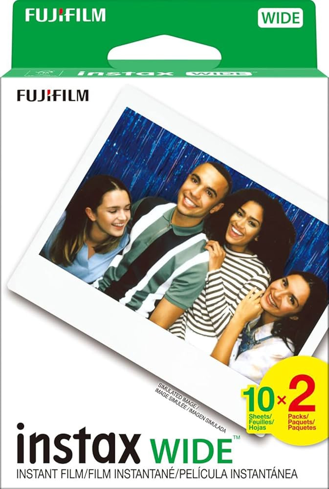 Fujifilm Instax Wide Film Twin Pack (White) | Amazon (US)