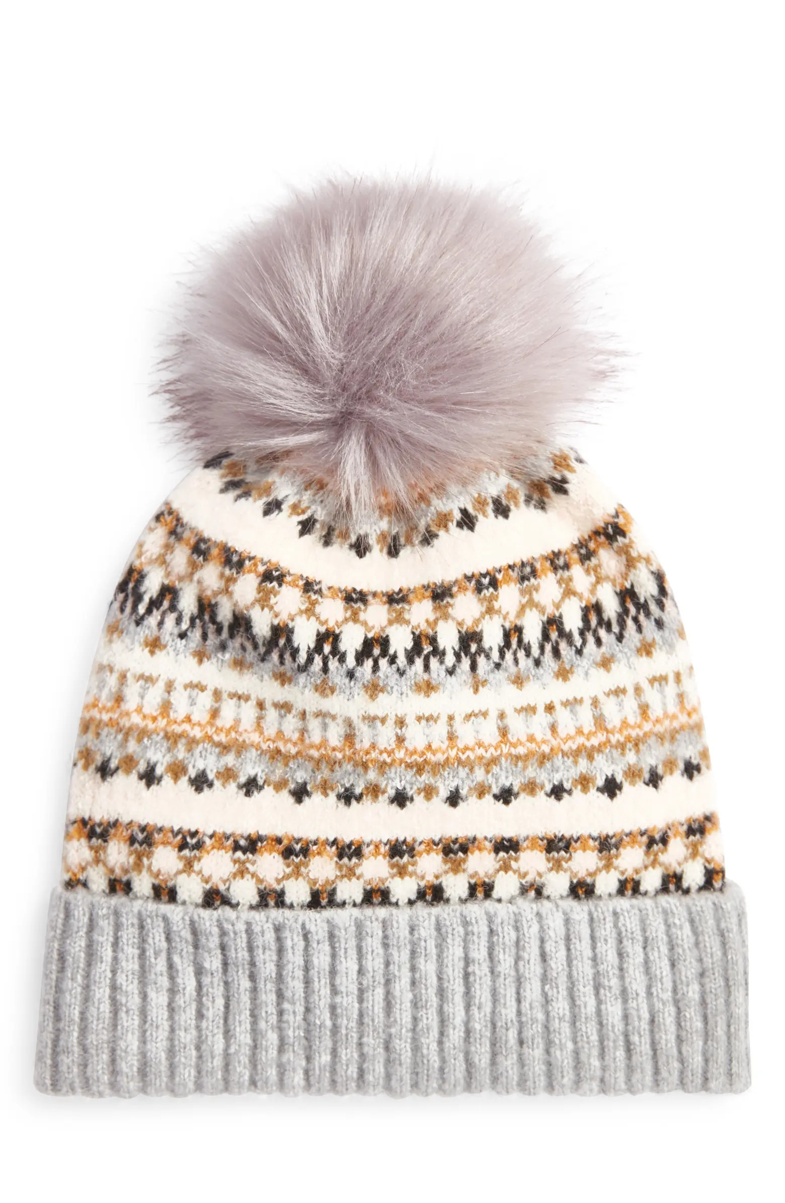 Treasure & Bond Fair Isle Pom Pom Beanie | Nordstrom | Nordstrom