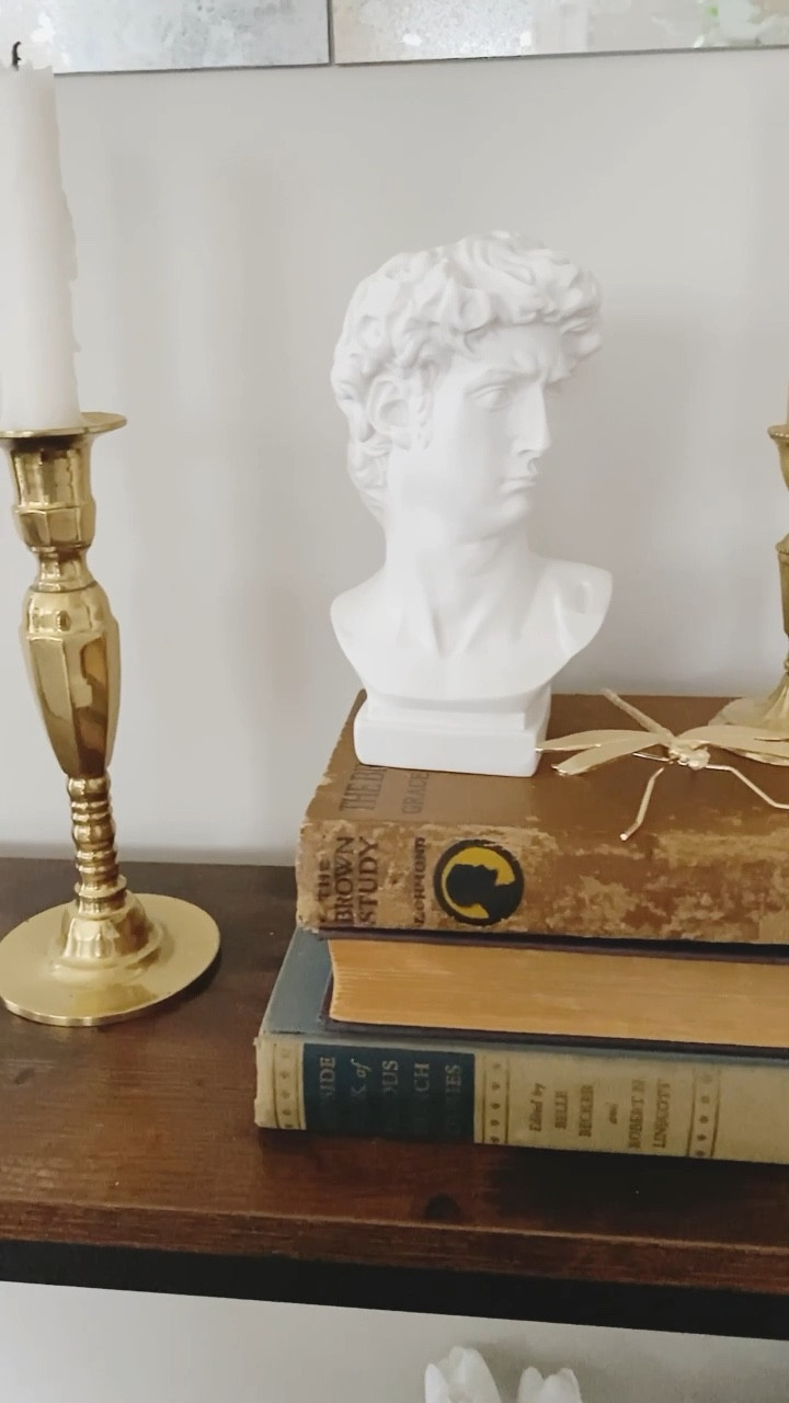 Getting my narrow console table for my living room styled for spring! I’m obsessed with the decor I used for this! A basket and fake plant, fake tulips, a vintage brass boot vase, old books, a bust vase, and brass candlesticks! What do you think of my home decor choices for Spring? 


Small spaces | small space furniture | Amazon finds | spring home decor | Walmart finds | thrifted finds | decorating for spring 

#LTKfindsunder50 #LTKhome #LTKSeasonal