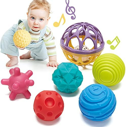Montessori Toys for Babies 0-6-12 Months Sensory Balls for Baby Sensory Toys 6-12 Months Toddlers 1- | Amazon (US)