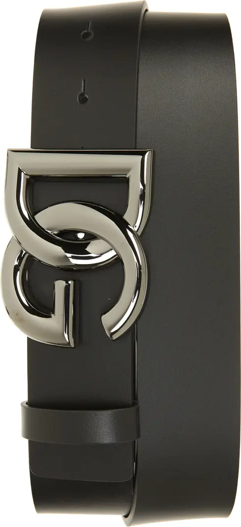 DG Logo Buckle Leather Belt | Nordstrom
