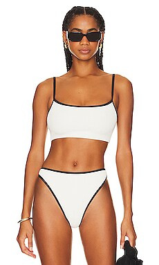 LSPACE Adalyn Bikini Top in Cream & Black from Revolve.com | Revolve Clothing (Global)