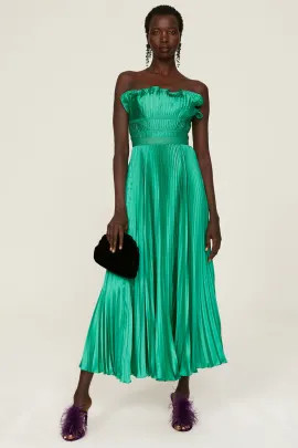 Giada Pleated Dress | Rent the Runway