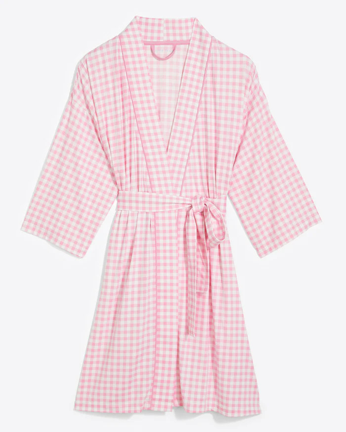 Louise Robe in Light Pink Gingham | Draper James (US)