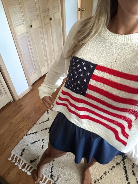 Fourth of July Outfit
American flag sweater | skirt | summer  | vacation

#LTKSaleAlert #LTKSummerSales #LTKxNSale