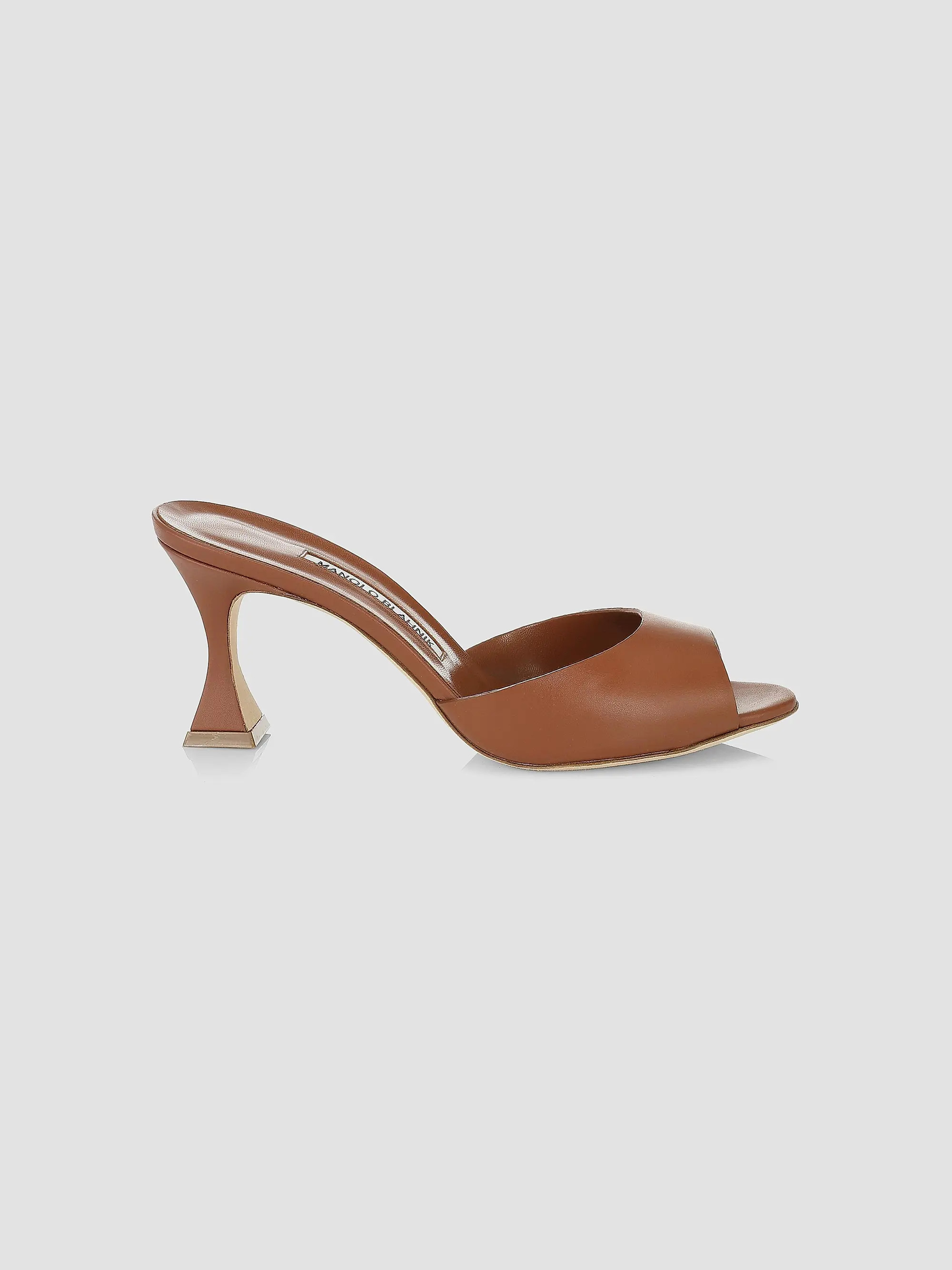 Manolo Blahnik Jadarona 70MM Leather Mules | Saks Fifth Avenue | Saks Fifth Avenue