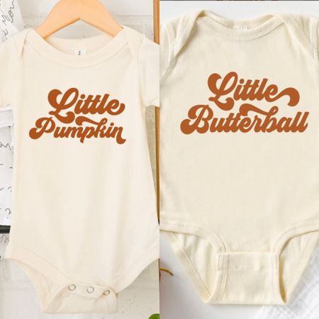 Thought these $9 onesies were so cute for thanksgiving! Ordered size 6-9 months in the short sleeve option! 

#LTKbaby #LTKSeasonal #LTKsalealert