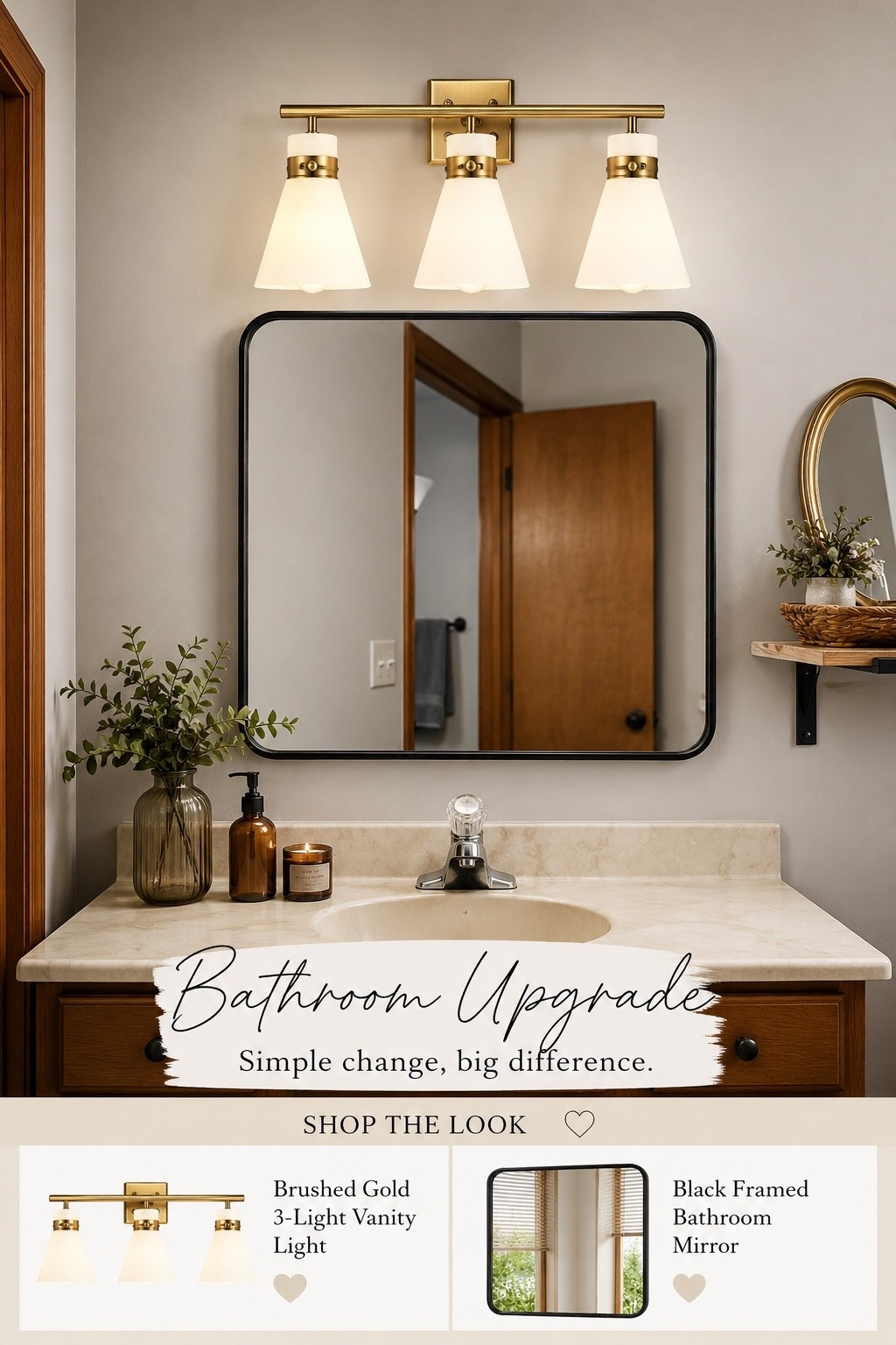 Summer Bathroom Refresh (Mock-Up)

Giving this bathroom a fresh new look, one project at a time! ✨ This is a mock-up of my vision featuring the vanity light I just installed and the mirror I’m planning to add next. I love creating a concept before committing to the final look.

If you’re planning a summer home refresh, I’ve linked everything below!

Concept image for inspiration. Final reveal coming soon.

#LTKHome #LTKSaleAlert #LTKSeasonal