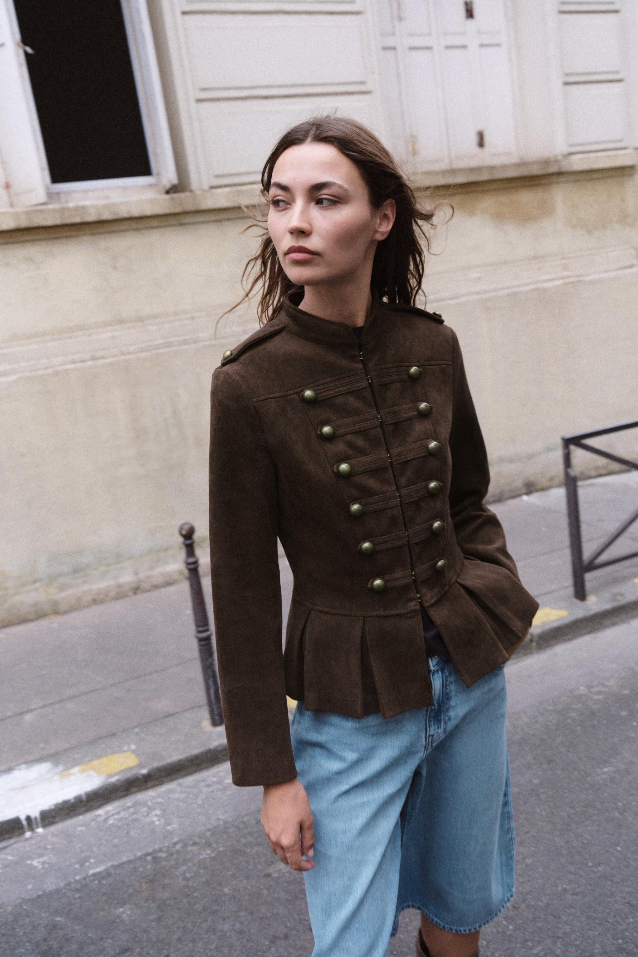 PEPLUM BUTTON JACKET | Zara US
