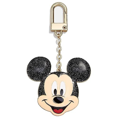 BaubleBar Kids Classic Mickey Mouse Bag Charm - Sparkly, Gold-Plated Mickey Face Keychain for Boys & Girls, Flat Clip-On Disney Character Keychain | Amazon (US)
