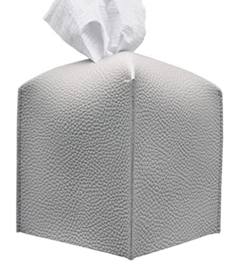 Leather 
Kleenex cover
Tissue cover


#LTKhome