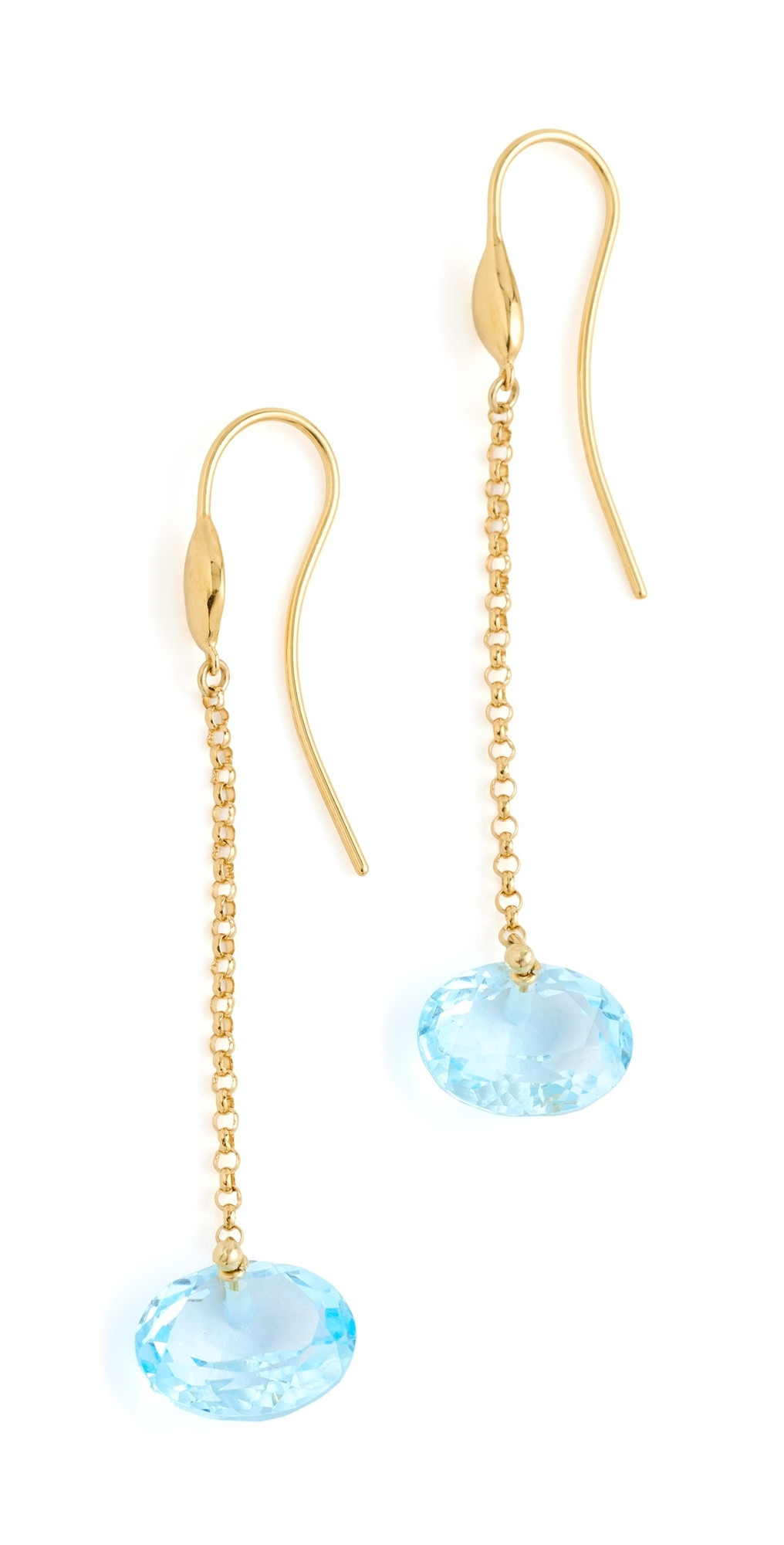 Chan Luu Camille Drop Earrings Blue Topaz One Size | Shopbop