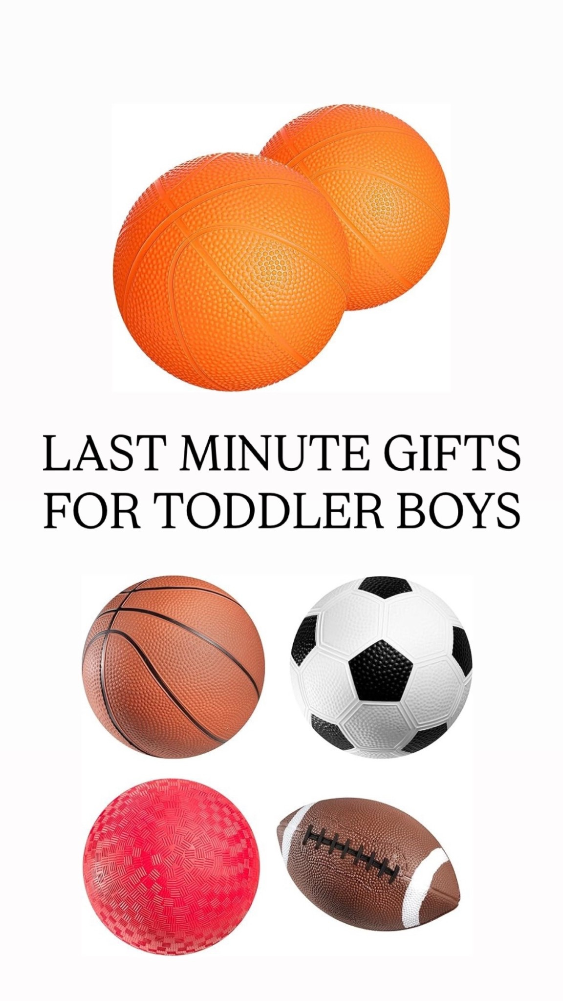 Some things I’ve ordered last minute for my toddler boy 🙃

Kids sports balls / active kids gifts / basketballs / indoor basketball hoop 

#LTKHoliday #LTKGiftGuide #LTKKids