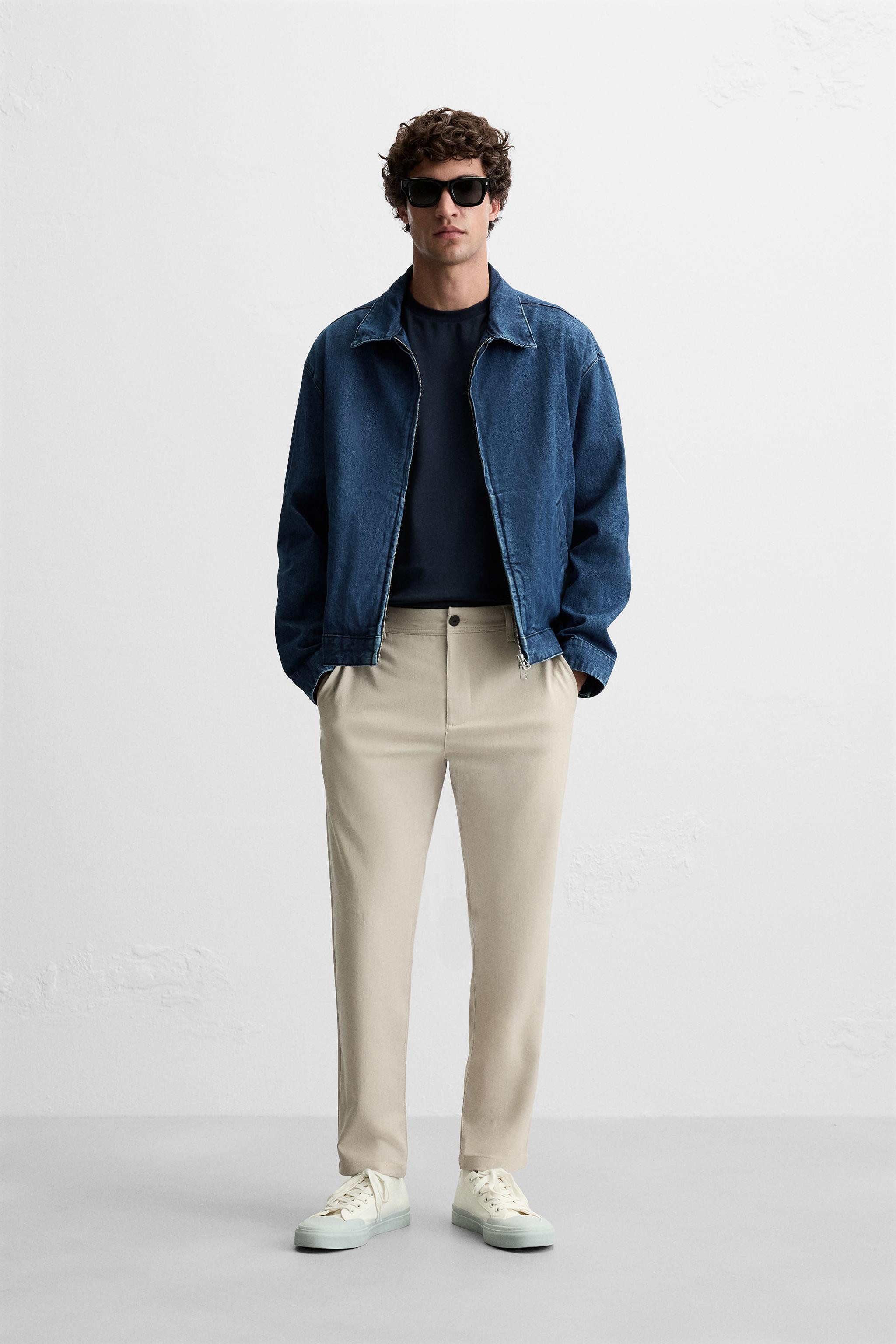 TEXTURED STRETCH PANTS | Zara US