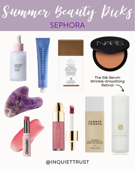 Highly recommend these beauty products from Sephora for summer!

#beautypicks #makeupessentials #skincaremusthaves #selfcare

#LTKunder100 #LTKFind #LTKbeauty