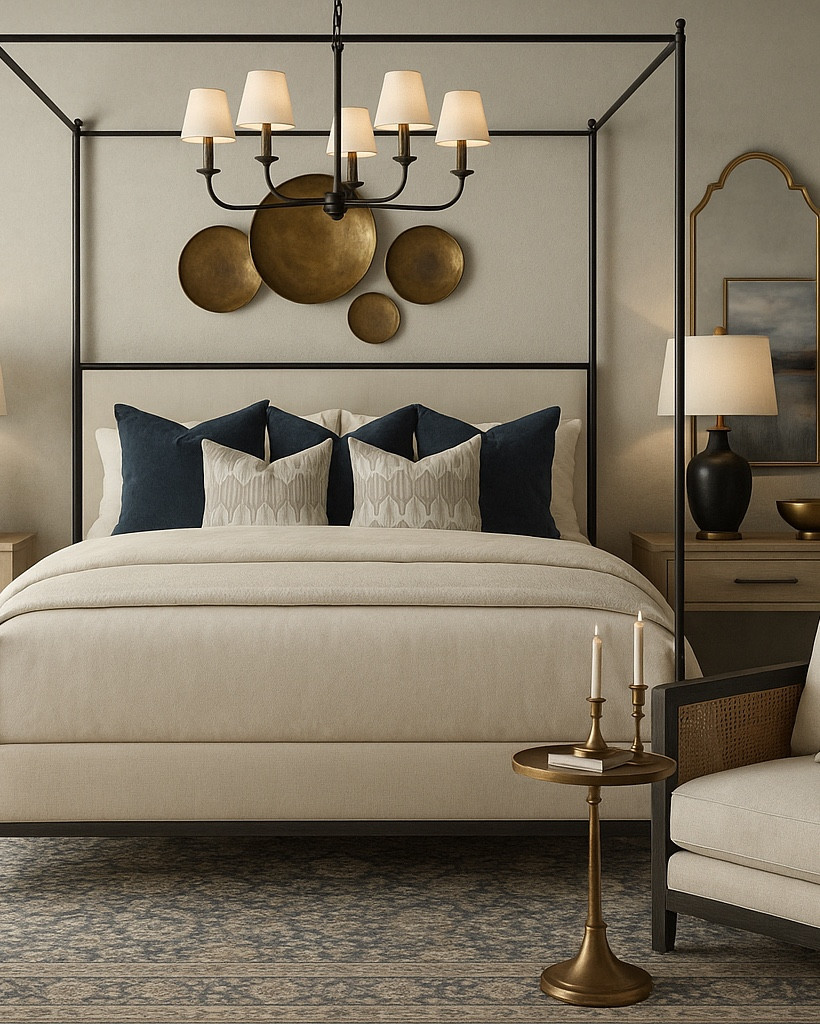 Shop the look! This beautiful relaxing bedroom has a classic canopy bed with clean lines, strong geometry and airy yet room defining silhouette. This inspired Japanese design chair has upholstered grid back that emphasizes comfort without sacrificing beauty! 

#bedroomdesign #canopybed #bedroom #bed #neutralbedroom #chair #comfybedroomideas #armoire


#LTKHome #LTKSaleAlert #LTKMostLoved

#LTKHome #LTKSaleAlert #LTKStyleTip