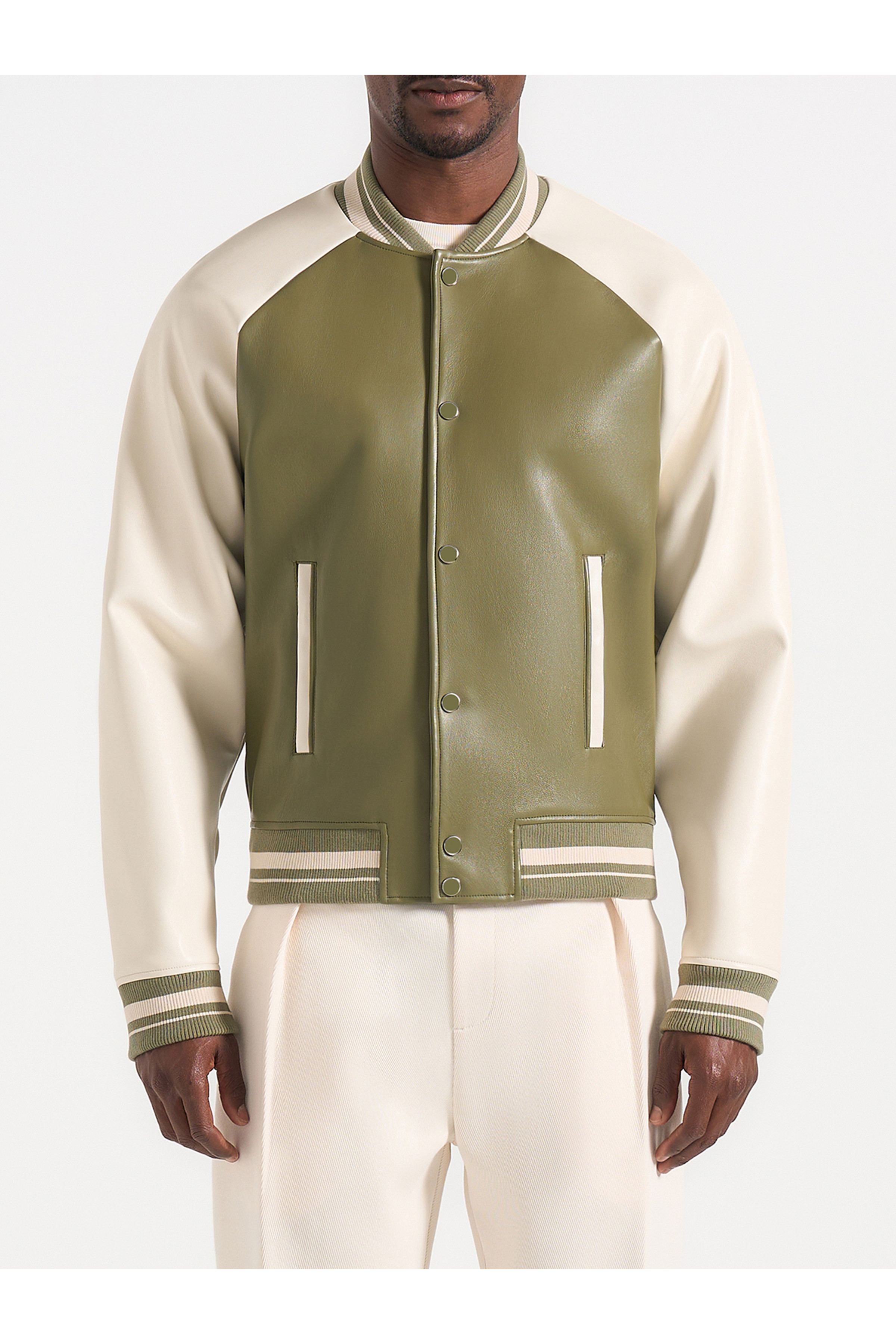 Guy Contrast Leather Bomber Jacket (Men) | Nordstrom | Nordstrom
