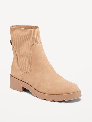 Faux-Suede Chelsea Boots for Women | Old Navy (US)