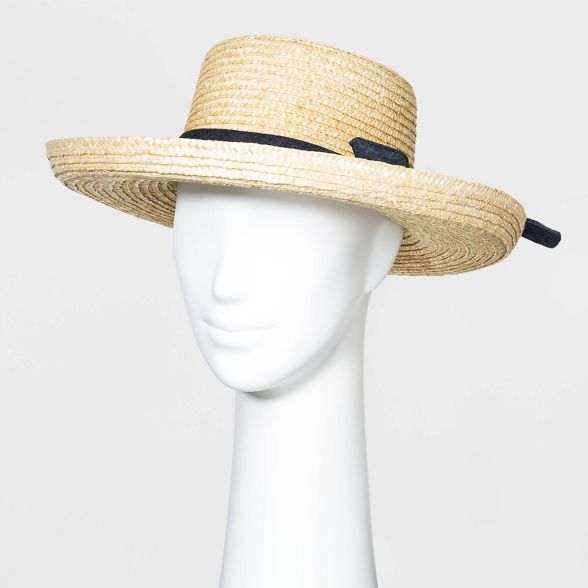 Women's Wheat Straw Kettle Hats - A New Day™ Natural One Size | Target
