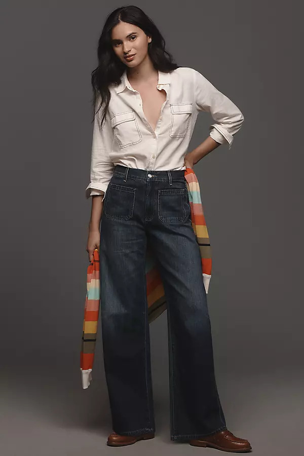 Amber Soft Barrel Jeans | Anthropologie (US)