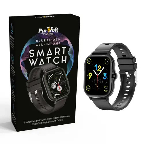 PURSONIC All-in-One Bluetooth Smart Watch - Fitness, Health & Connectivity on Your Wrist in Black at Nordstrom | Nordstrom
