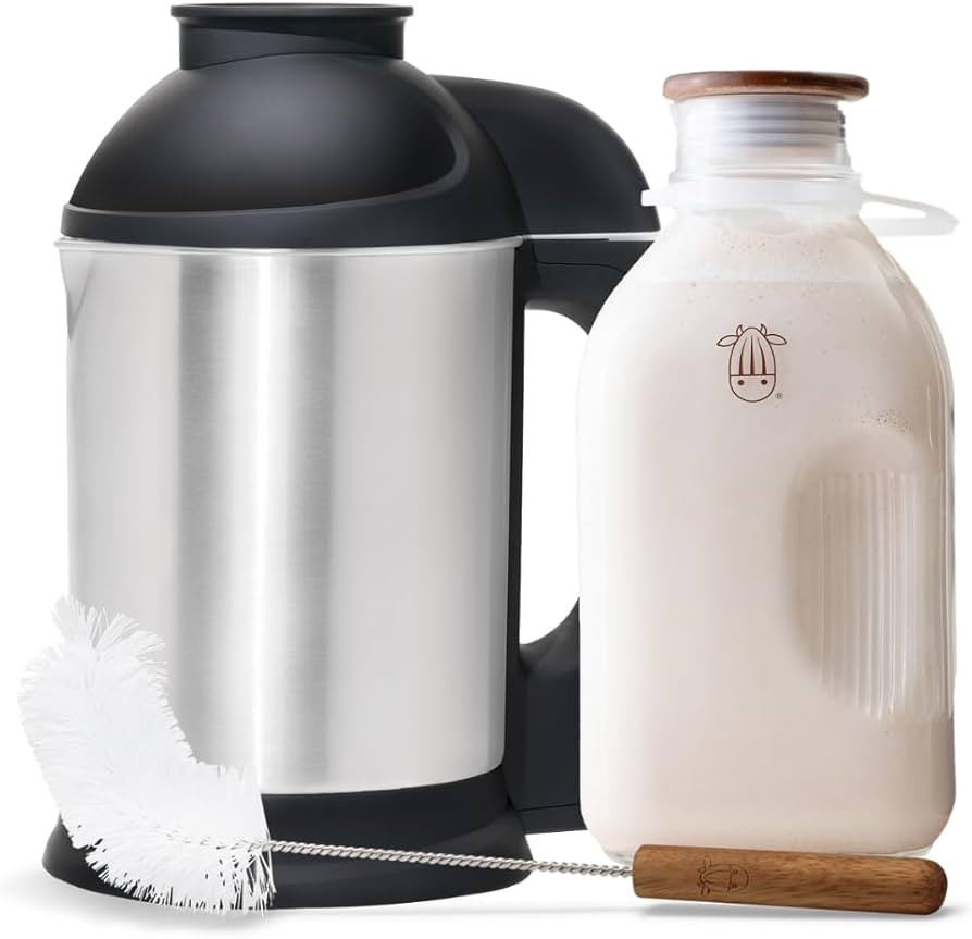 Almond Cow Nut Milk Maker Essentials Bundle - Includes Plant-Based Milk Maker, 60 fl oz Glass Pit... | Amazon (US)