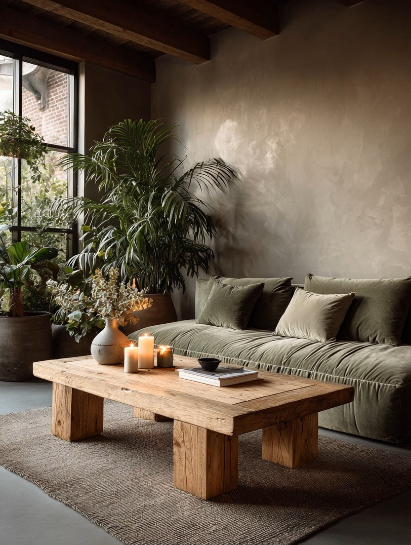 If your space feels busy… what you need isn’t more decor—it’s grounding.

Start with a natural wood coffee table.

Placed at the center of your living room, it anchors everything—your furniture, your colors, your energy. It brings balance to bold choices and calm to layered spaces.

And here’s the key: don’t over-style it.

Keep it intentional. A few candles, a book you’re actually reading, something you use daily. That’s what makes a space feel lived-in, not staged.

This is how you create a home that feels calm, warm, and effortlessly put together.

And if that sage green sofa caught your eye—we’ve included options for that too.

Product options linked below.

#livingroomdecor #homedecorideas #interiordesign #modernhome 

 #LTKHome