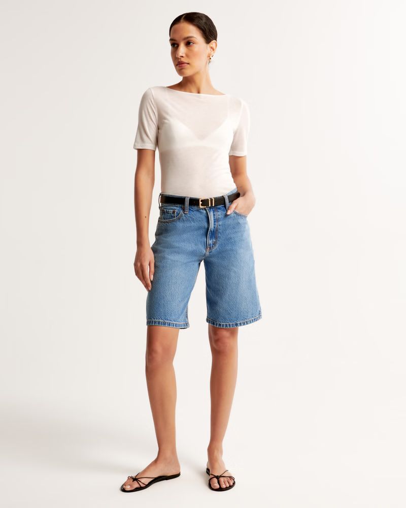 Mid Rise 10" Loose Short | Abercrombie & Fitch (US)