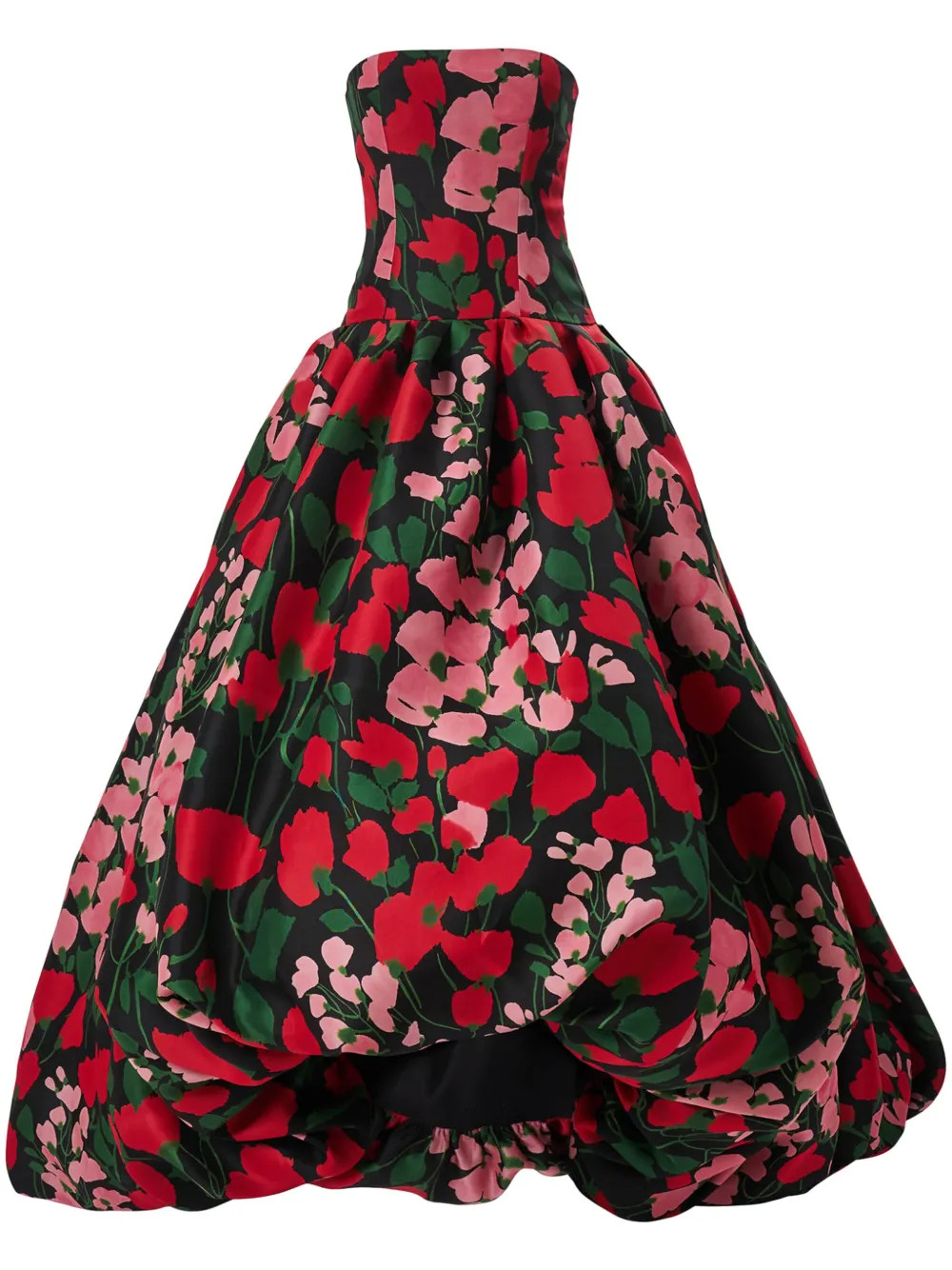 floral-print strapless gown | Farfetch Global